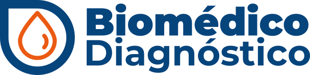 nova logomarca do laboratório biomedico, que é Biomédico Diagnóstico